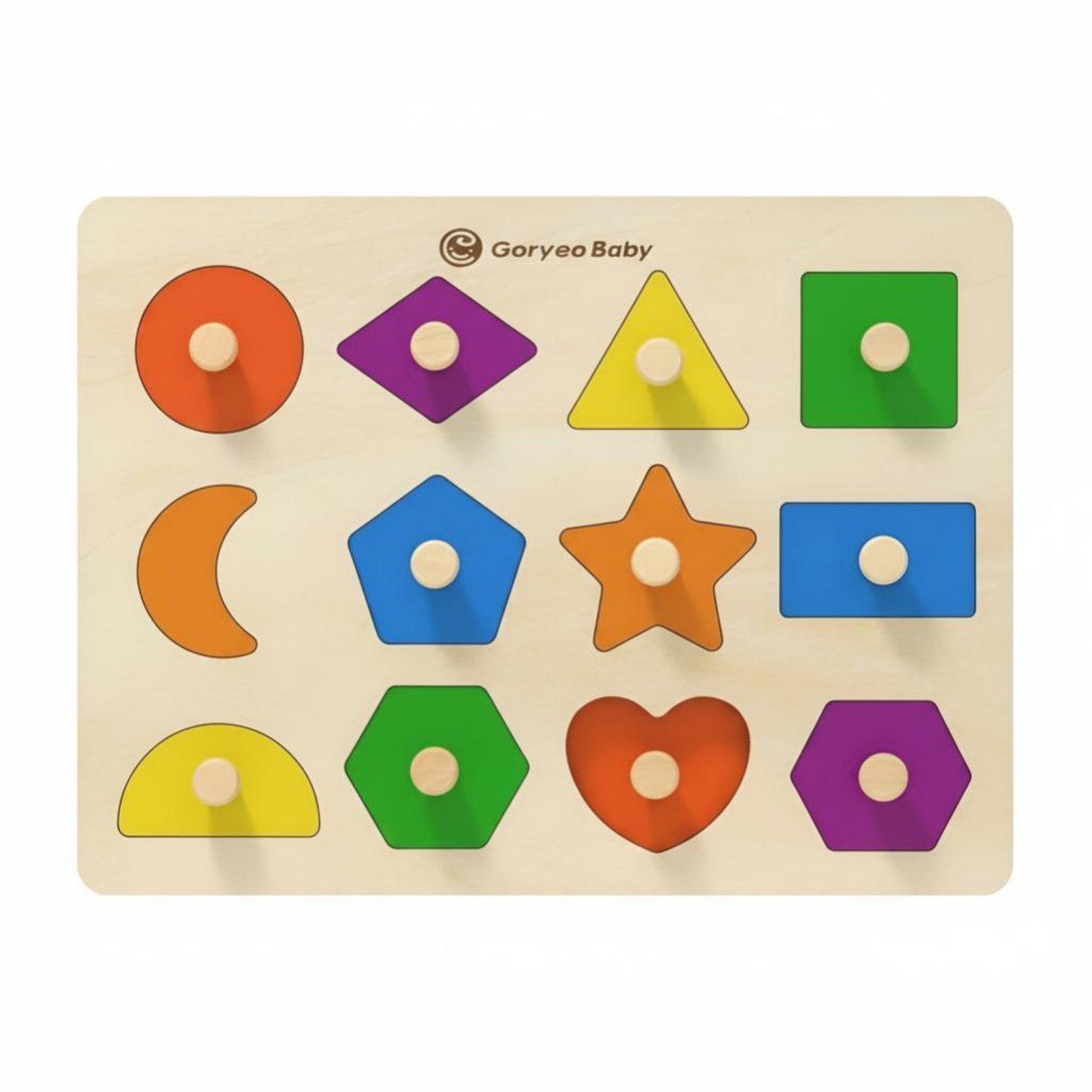 Kids Education Board - Number Game Board, Wooden Shape Toy,