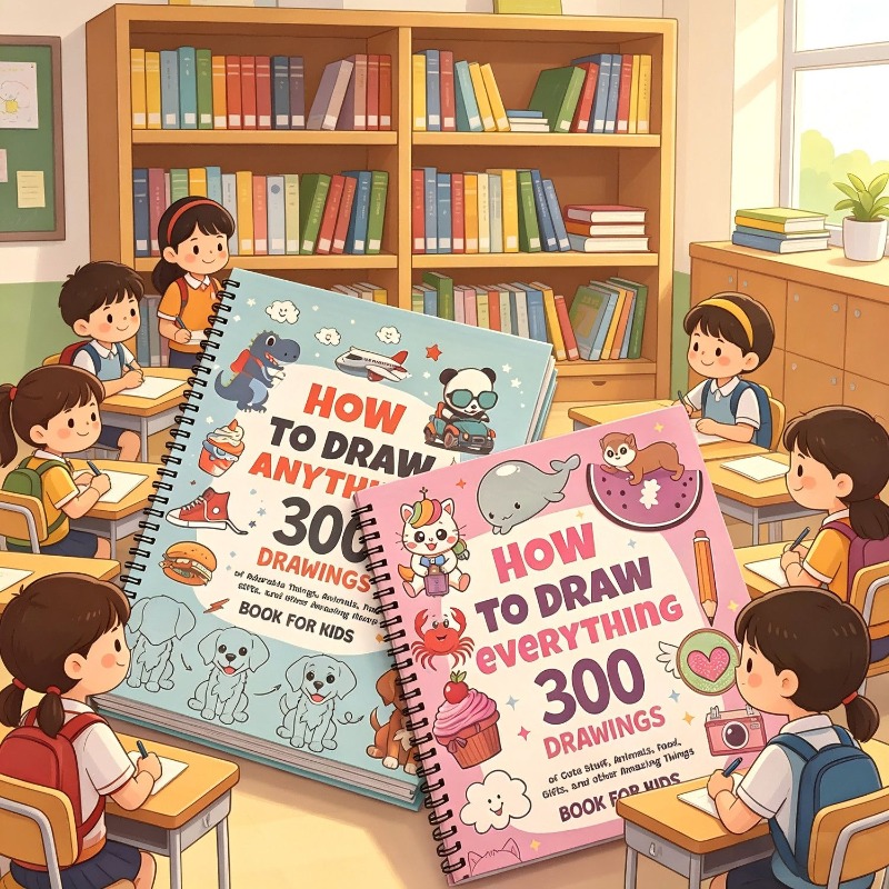 Kids Education Steps - 2Pcs Kids Step By Step Drawing