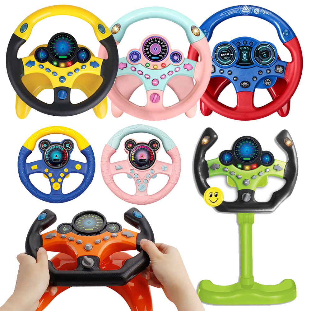 Kids Education Phone - Electric Simulation Steering Wheel Toy With