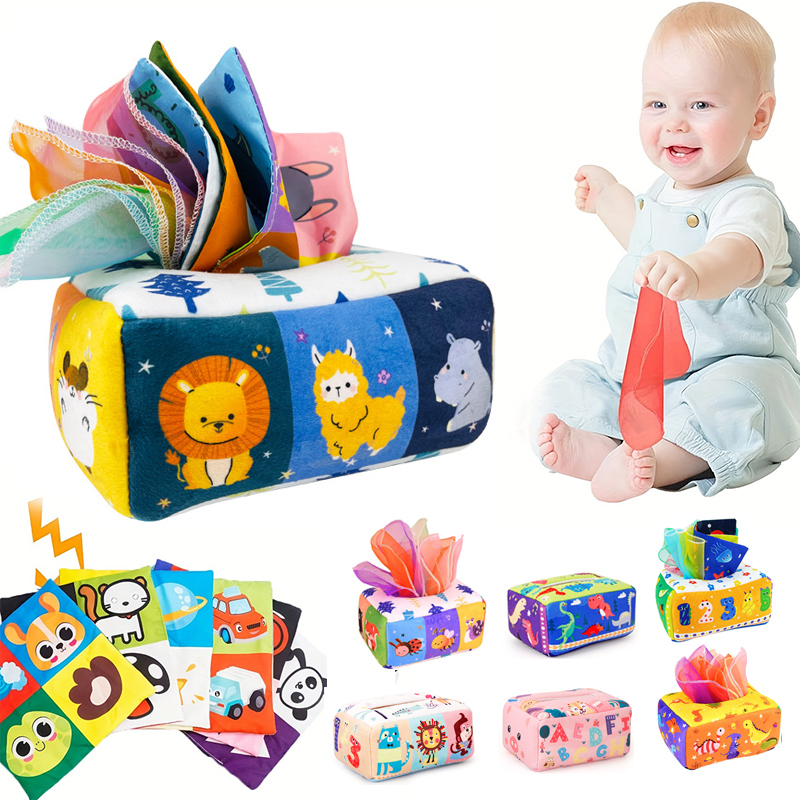 Kids Education Board - Baby Montessori Toy,Magic Tissue Box,Educational Learning