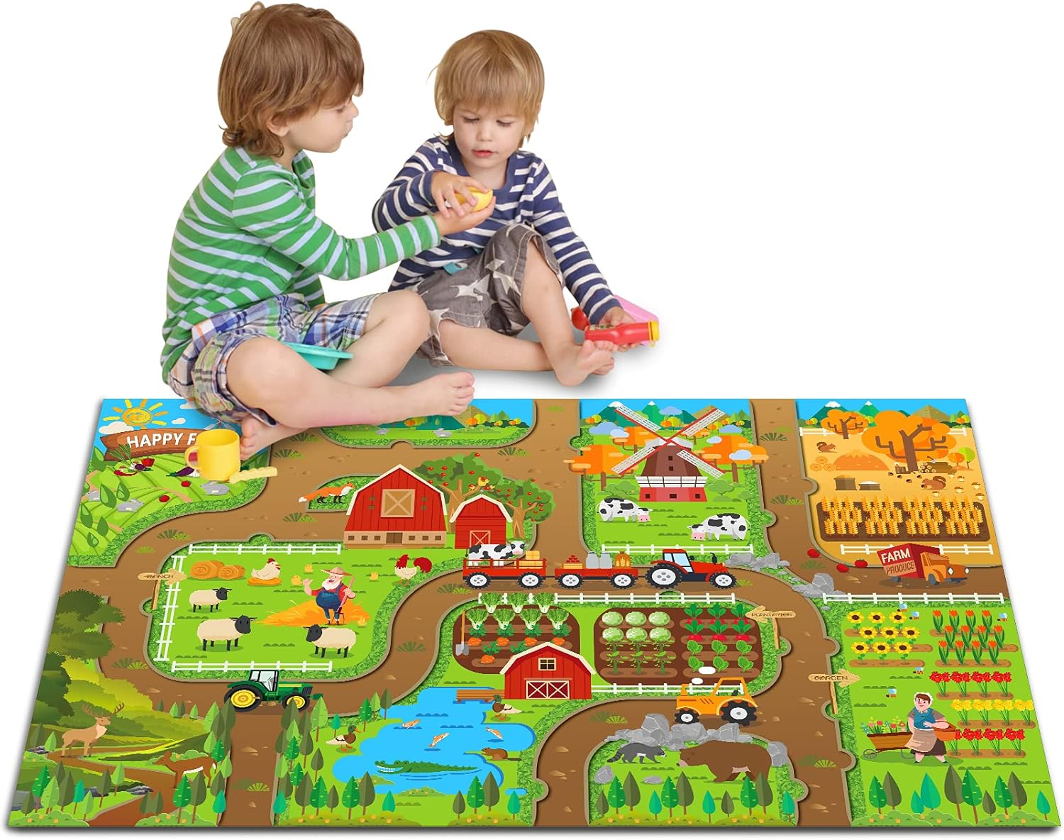 Kids Education Learning - Kids Dream Mat Happy Farm Activity