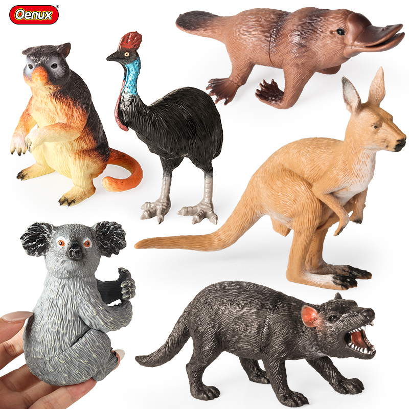 Kids Without Education - Oenux 6pcs Classic Australian Wild Animals