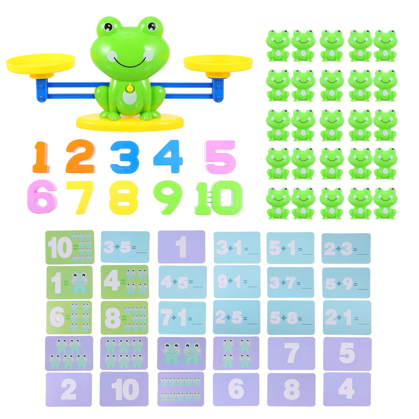 Kids Education Calculator - 1 Set Frogs Educational Balance Seesaw