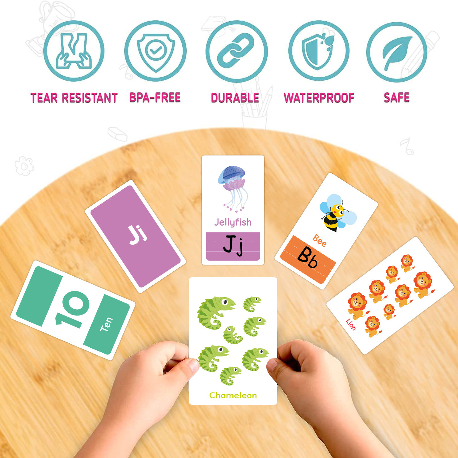 58 Pcs ABC Alphabet Flashcards - Kids Education Learning 리뷰 및 가격