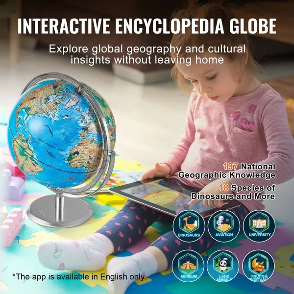 VEVOR Educational Globe for Ki - Globe Interactive Light 리뷰 및 가격