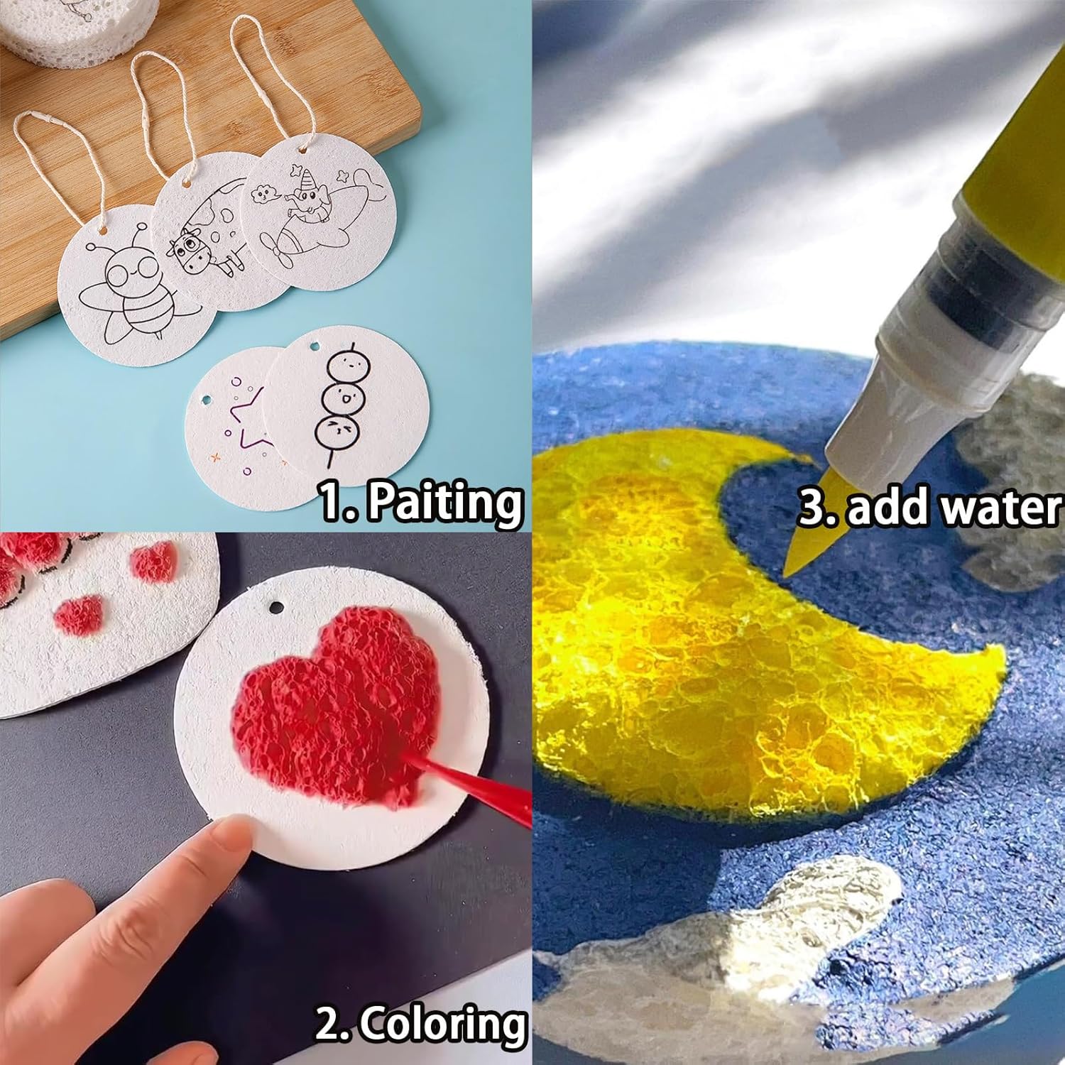 3D Puffy Foam Texture Painting - Kids Education Board 리뷰 및 가격