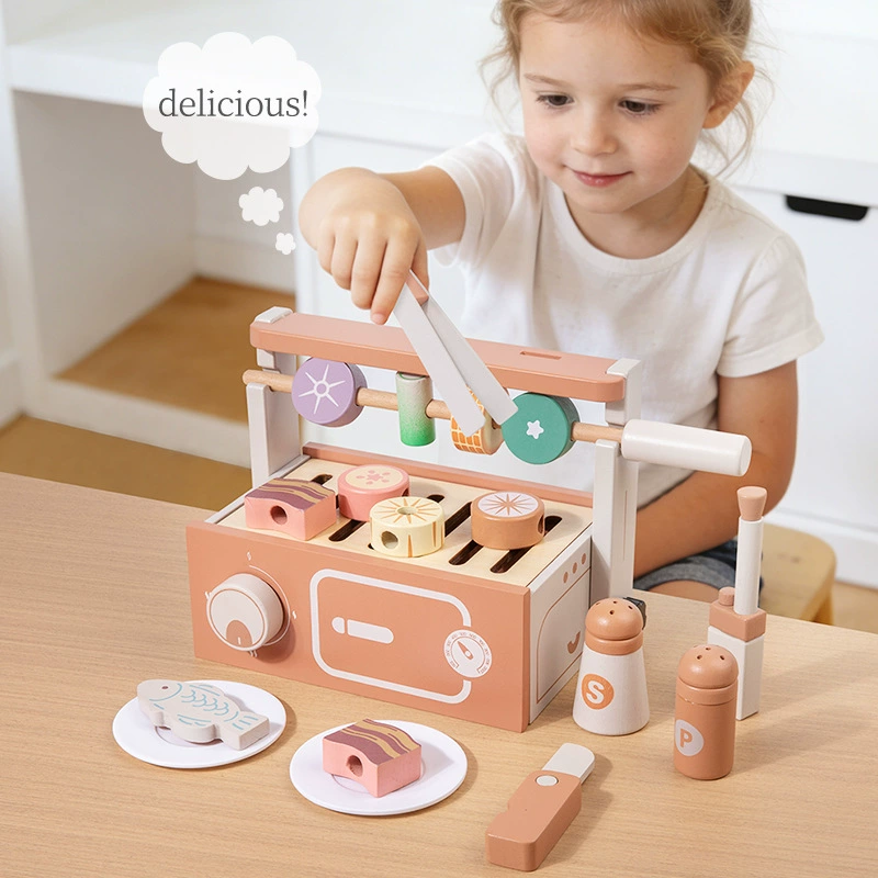 Wooden Pretend Play BBQ Grill  - Kids Without Education 리뷰 및 가격