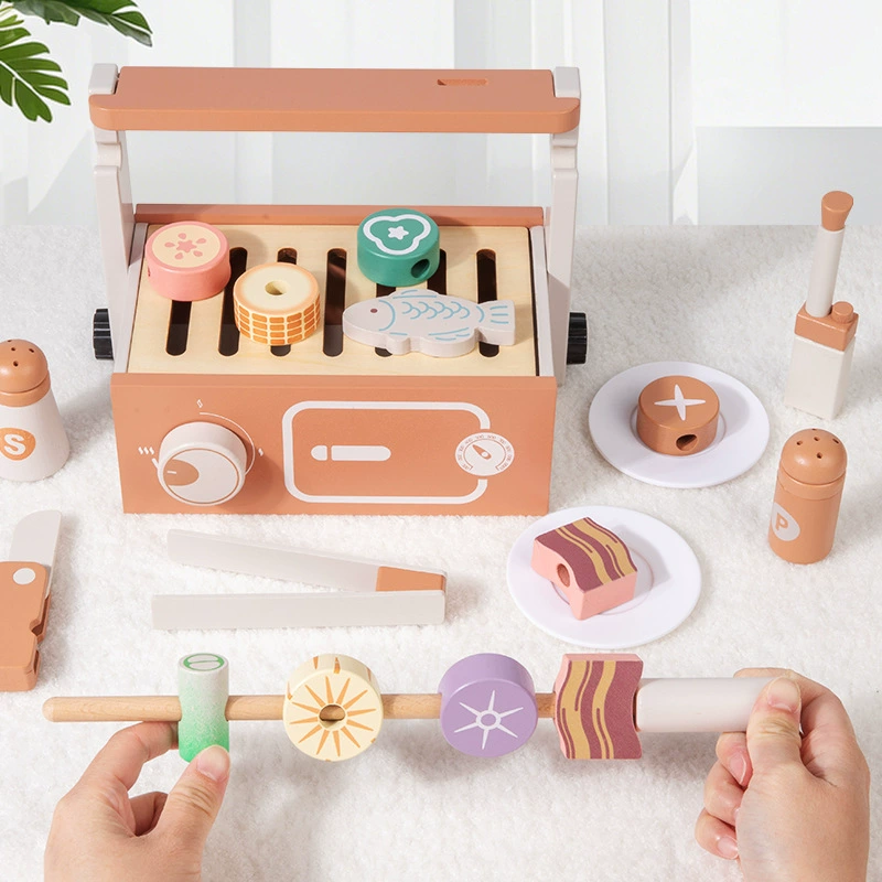 Wooden Pretend Play BBQ Grill  - Kids Without Education 리뷰 및 가격