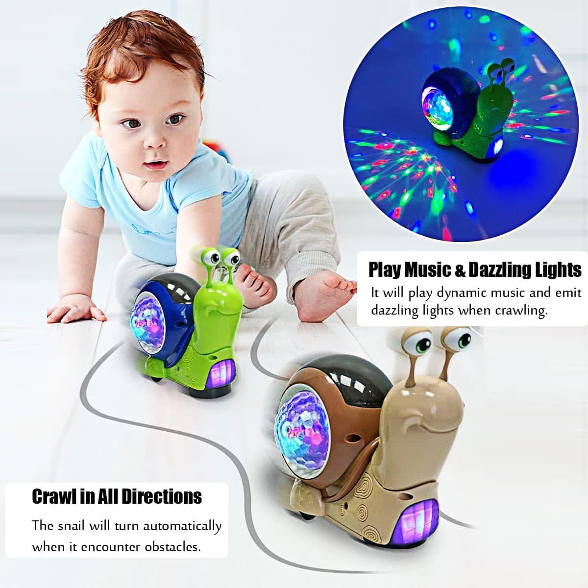 Crawling Snail Baby Toy Walkin - Kids Education Phone 리뷰 및 가격
