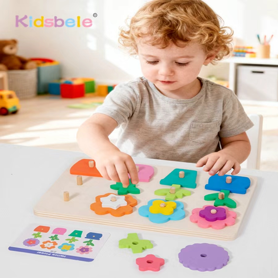 Montessori DIY Wooden Flower P - Kids Education Card 리뷰 및 가격