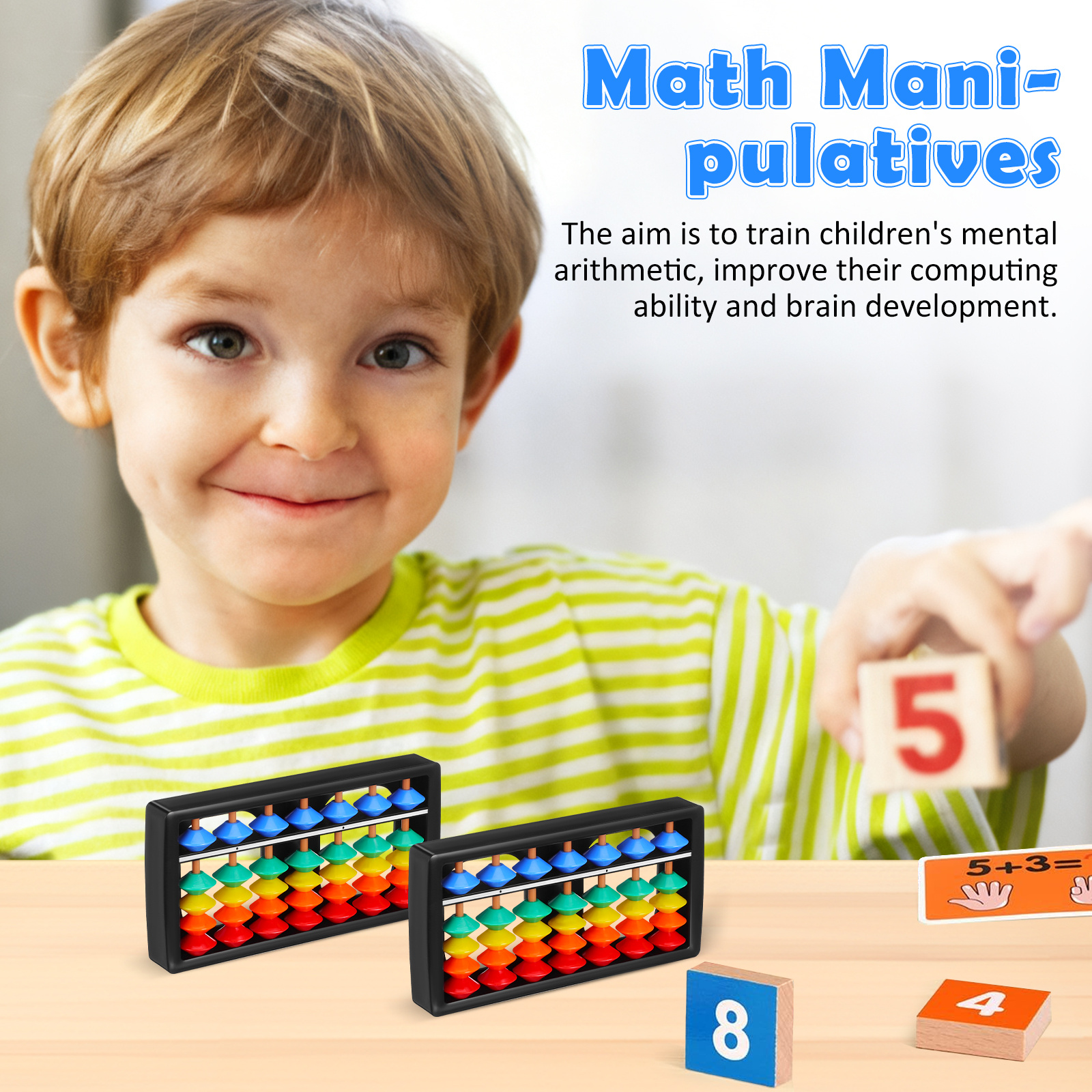 Small 7 Column Plastic Abacus  - Kids Education Calculator 리뷰 및 가격