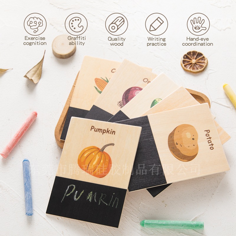 Wooden Cognition Flash Cards W - Kids Education Card 리뷰 및 가격