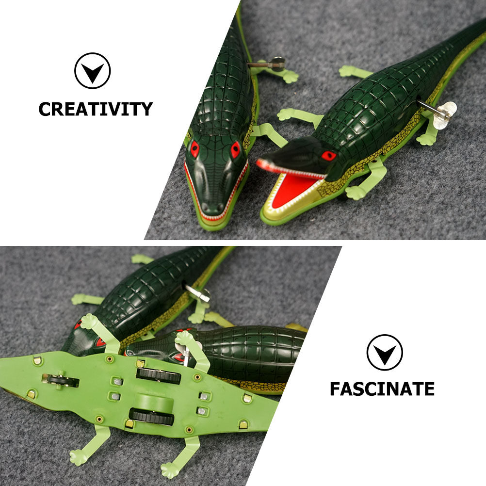 Retro Shaped Wind-Up Alligator - Kids Education Learning 리뷰 및 가격
