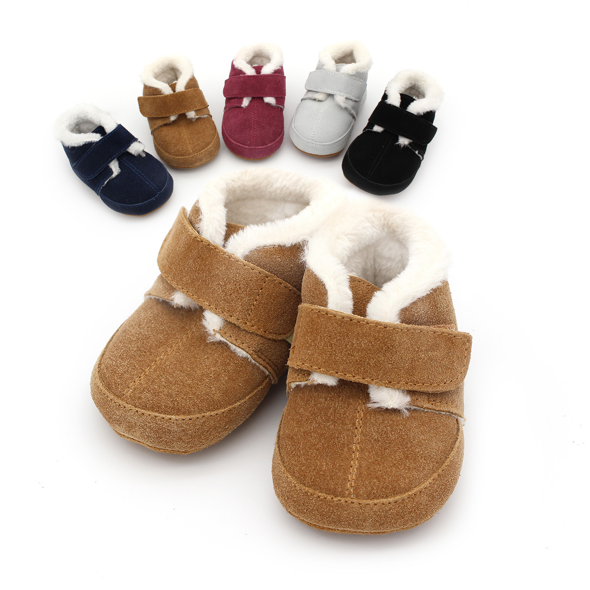 Baby Furry Boots Kids Leather  - Kids Education Steps 리뷰 및 가격