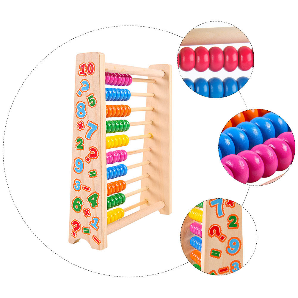 Wooden Colorful Abacus Stand M - Kids Education Calculator 리뷰 및 가격