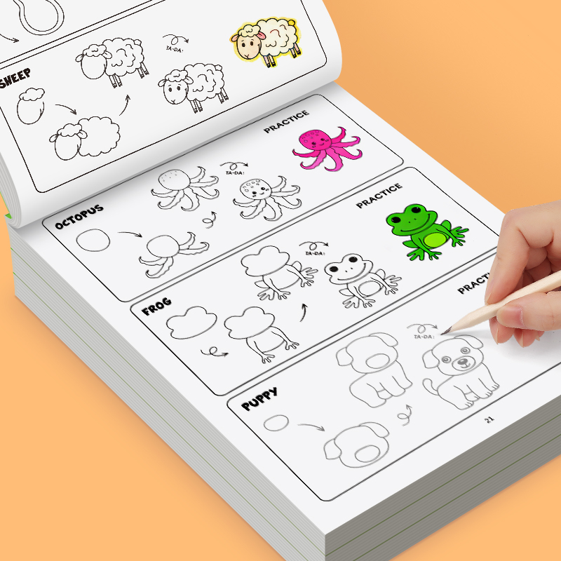 Kids Animal Drawing Book 32 Pa - Kids Education Steps 리뷰 및 가격