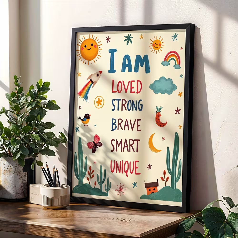 Colorful I Am Loved Strong Bra - Kids Home Education 리뷰 및 가격