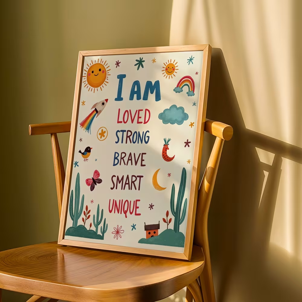Colorful I Am Loved Strong Bra - Kids Home Education 리뷰 및 가격