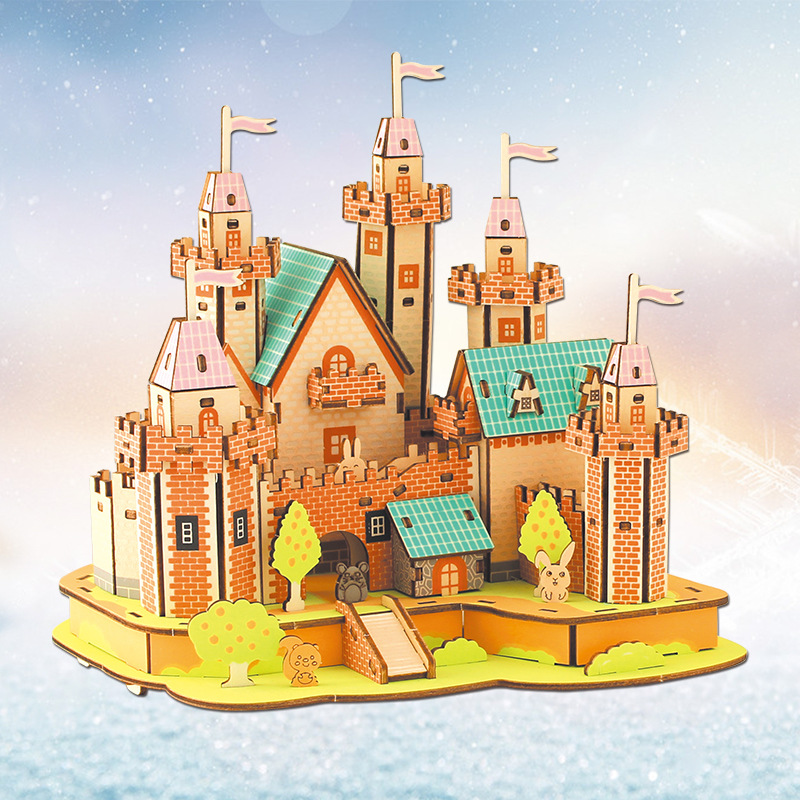 3D Jigsaw Wood Puzzle Building - Kids Without Education 리뷰 및 가격
