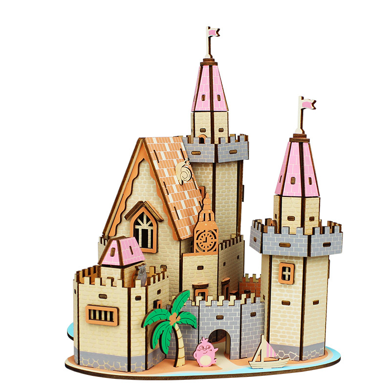 3D Jigsaw Wood Puzzle Building - Kids Without Education 리뷰 및 가격