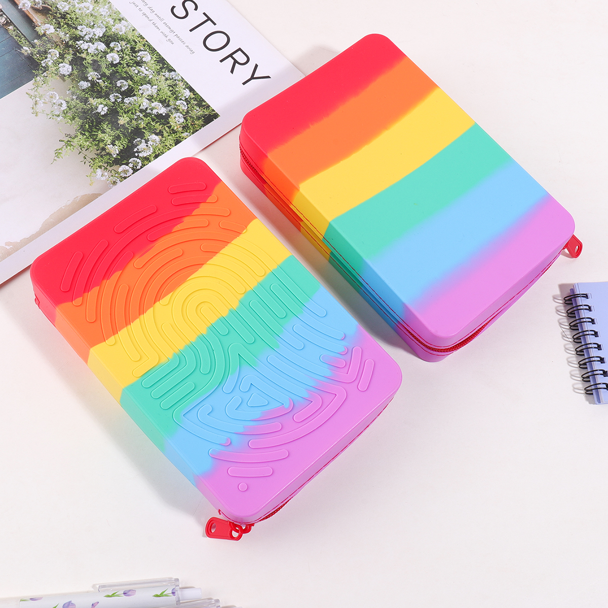 Silicone Rainbow Desk Statione - Kids Home Education 리뷰 및 가격