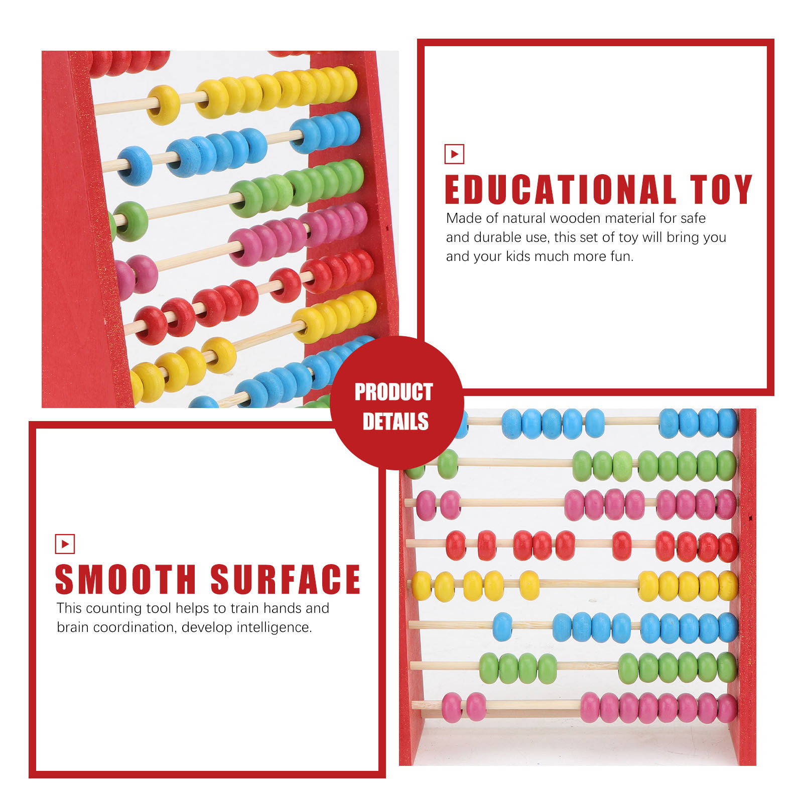 1Pcs Kids Calculate Abacus Nat - Kids Education Calculator 리뷰 및 가격