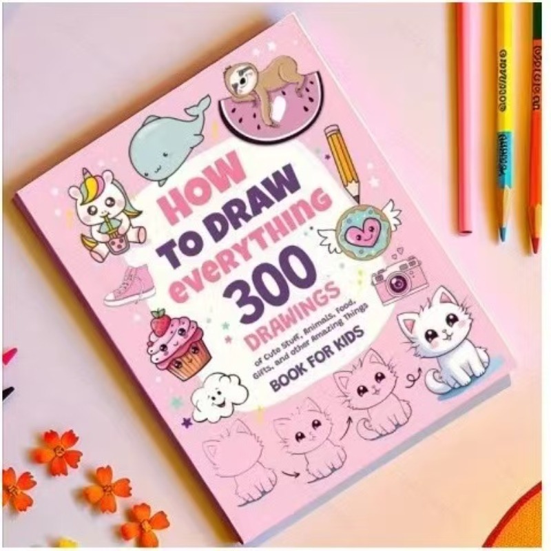 2Pcs Kids Step By Step Drawing - Kids Education Steps 리뷰 및 가격