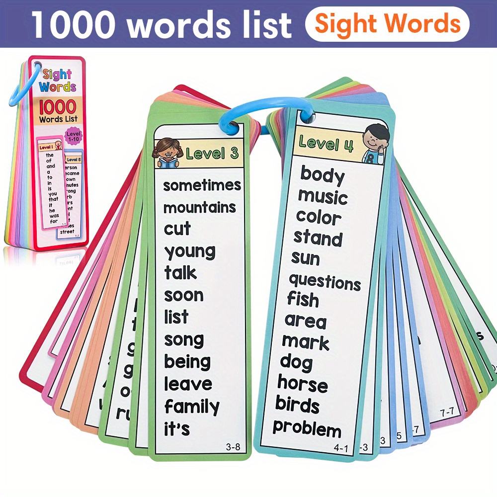 1000 Sight Words Flash Cards f - Kids Education Card 리뷰 및 가격