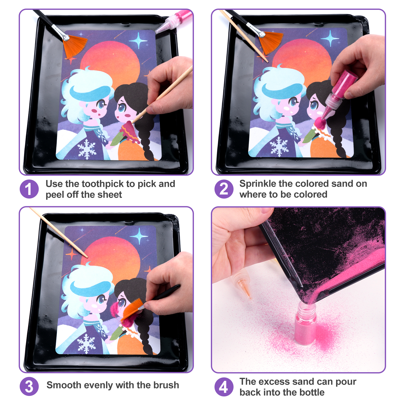 DIY Sand Painting Animal Princ - Kids Education Card 리뷰 및 가격