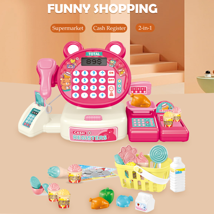 Kids Cash Register Toy Pretend - Kids Education Calculator 리뷰 및 가격