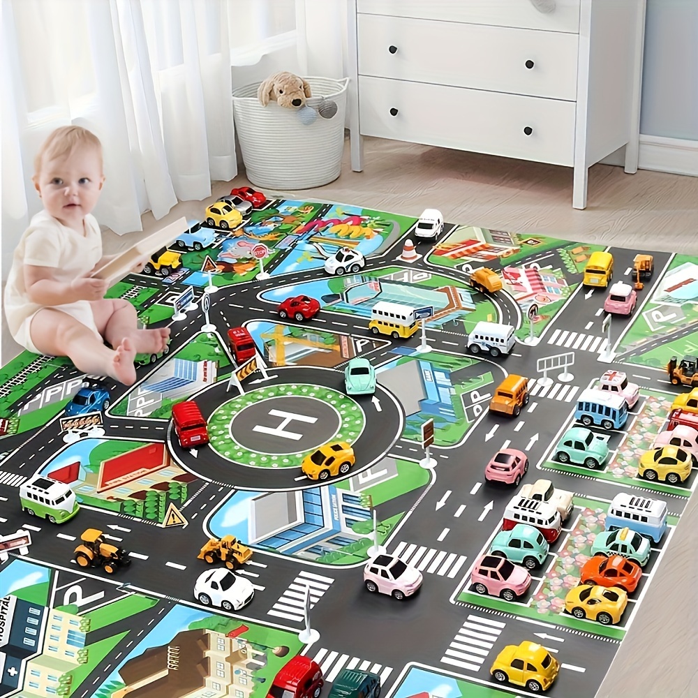 1pc, City Traffic Play Mat, La - Kids Educational Gadget 리뷰 및 가격