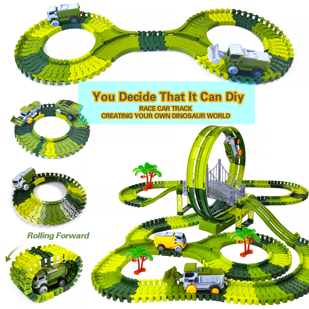Dinosaur toy race track featur - Kids Educational Gadget 리뷰 및 가격