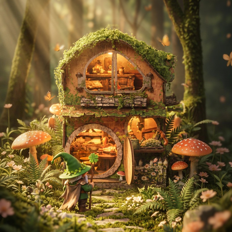 Green Vine Covered Cottage 3D  - Kids Without Education 리뷰 및 가격