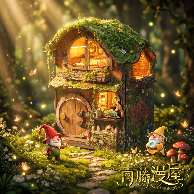 Green Vine Covered Cottage 3D  - Kids Without Education 리뷰 및 가격