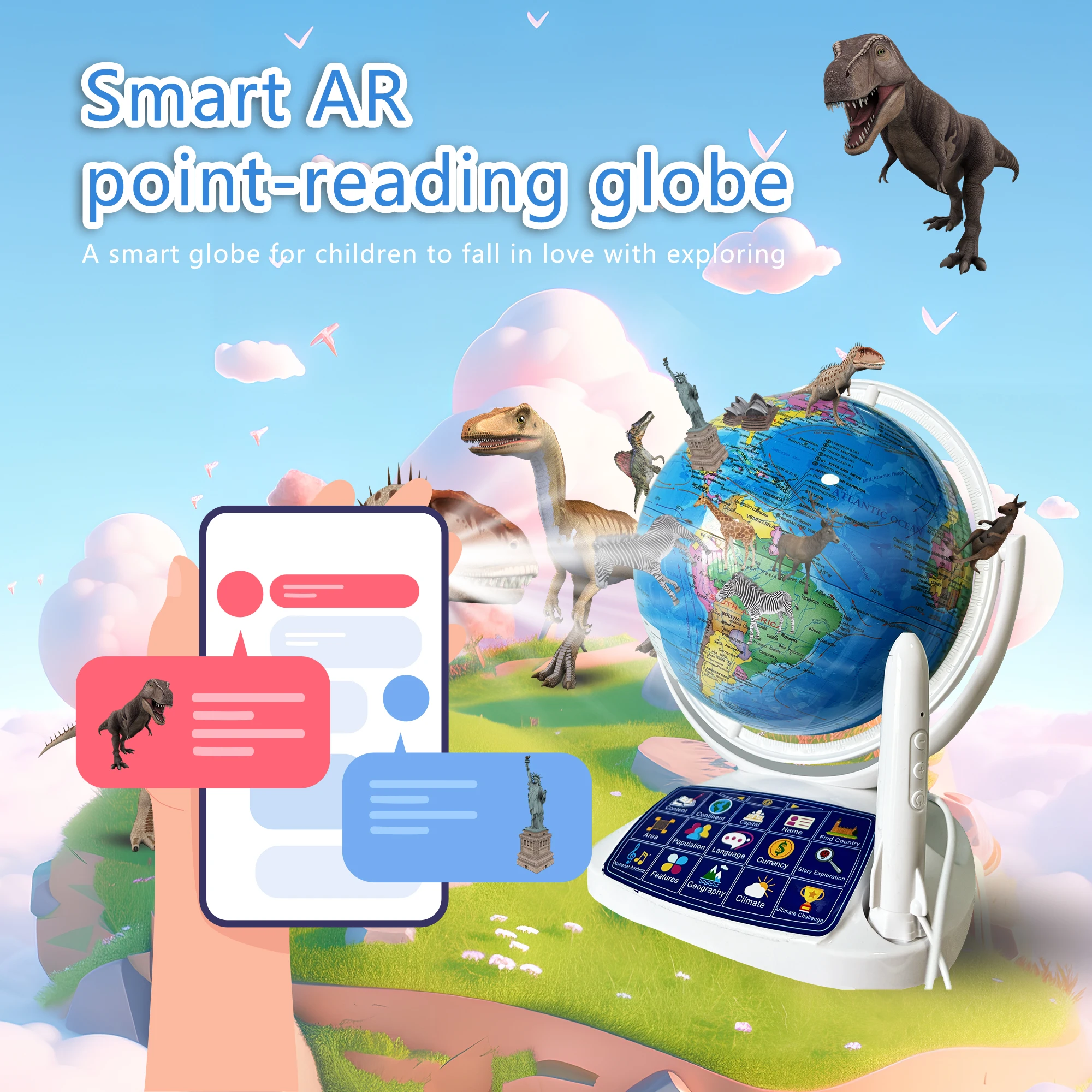 AR Interactive Smart Globe Kid - Globe Interactive Light 리뷰 및 가격