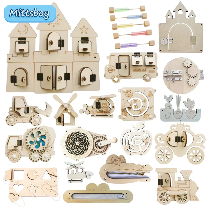 Montessori Busy Board DIY Wood - Kids Education Calculator 리뷰 및 가격